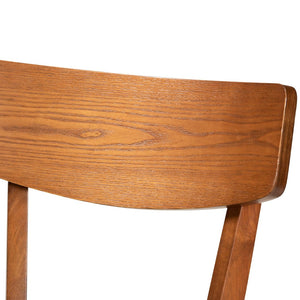 Baxton Studio Baxton Studio 2-Piece Grey Upholstered Counter Stool Set with Walnut Wood Frame for Modern Spaces Cozy-Grey/Walnut-CS