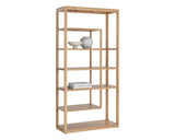 Kenzie Bookcase - Rustic Oak 110169 Sunpan