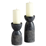 Escalante Candleholder Black 11017 Cyan Design