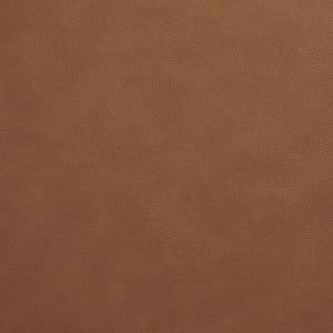 Meridian Furniture Riccio Cognac Vegan Leather Dining Arm Chair with Brass Accents and Ash Wood Frame 11017Cognac-AC