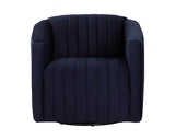 Garrison Swivel Lounge Chair - Abbington Navy 110185 Sunpan