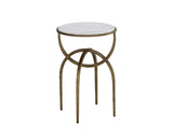 Alicent End Table - White Marble 110188 Sunpan