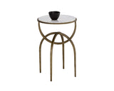Alicent End Table - White Marble 110188 Sunpan