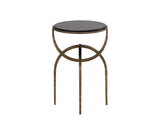 Alicent End Table - Black Marble 110190 Sunpan