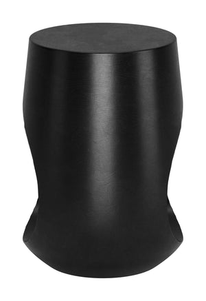 Tilk Sculptural Mango Wood Accent Table Bold Black Finish for Modern Living Spaces