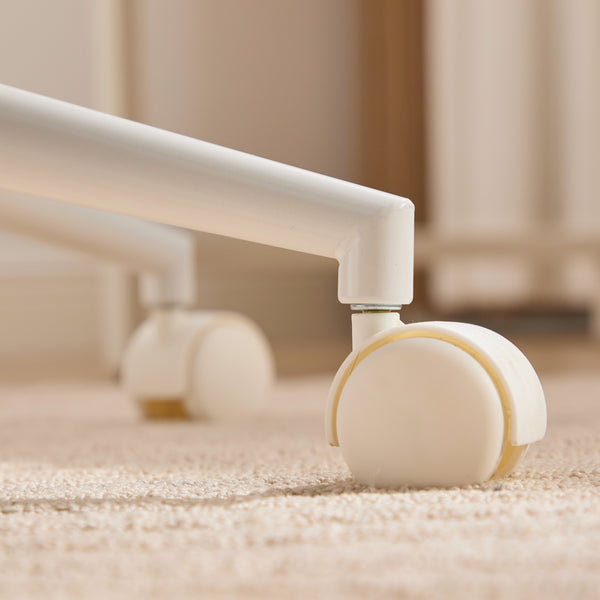 English Elm W26.4 Plush faux alpaca wide seat office chair with double cushion, 360° swivel, ergonomic chic design Cream W1143P369105