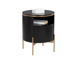 Paloma End Table - Black 110398 Sunpan