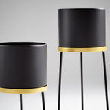 Liza Stand Gold and Black 11039 Cyan Design