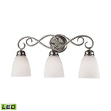 Chatham 23'' Wide 3-Light Vanity Light - Brushed Nickel 1103BB/20-LED Thomas