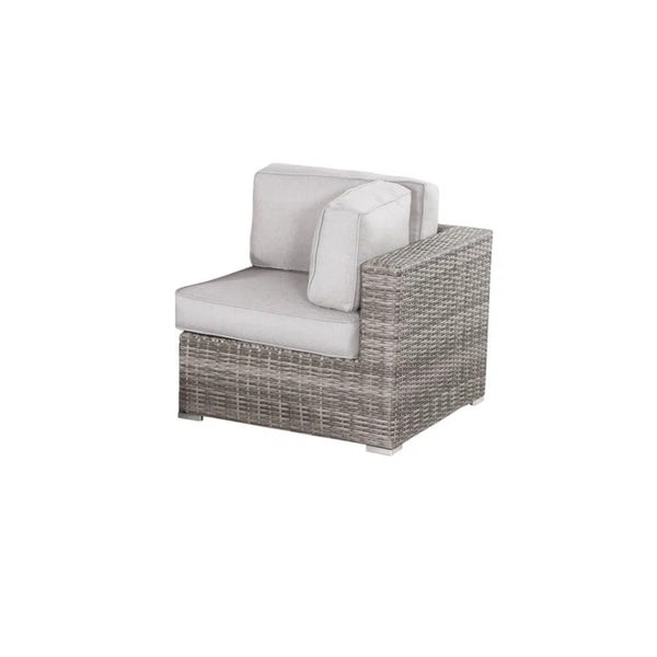 English Elm LSI 6-Piece Rattan Wicker Patio Set with Cushions, 7-Piece Outdoor Sectional, Weatherproof Comfort (98) B120S00064