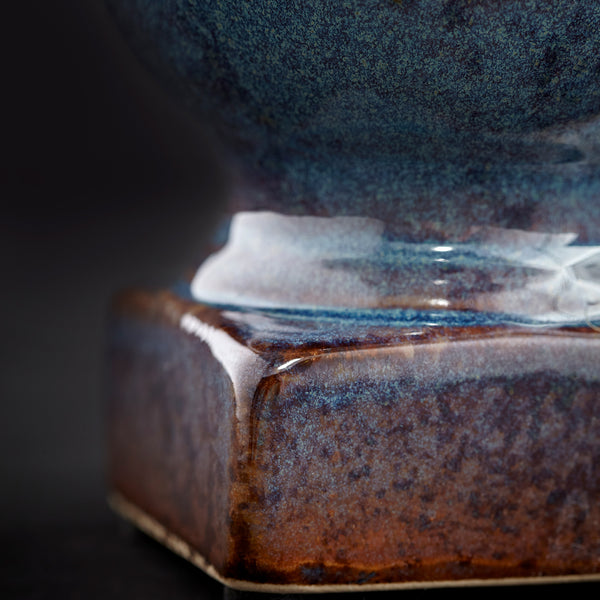 Big Sky Planter Blue Glaze 11045 Cyan Design