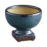 Big Sky Planter Blue Glaze 11046 Cyan Design