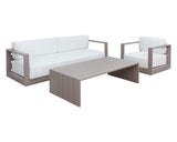 Tavira Sofa - Greige - Stinson White 110479 Sunpan