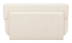Anese Shearling Fabric Loveseat with Pine Frame for Lounge and Reception Spaces