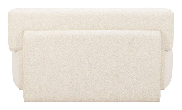 Anese Shearling Fabric Loveseat with Pine Frame for Lounge and Reception Spaces