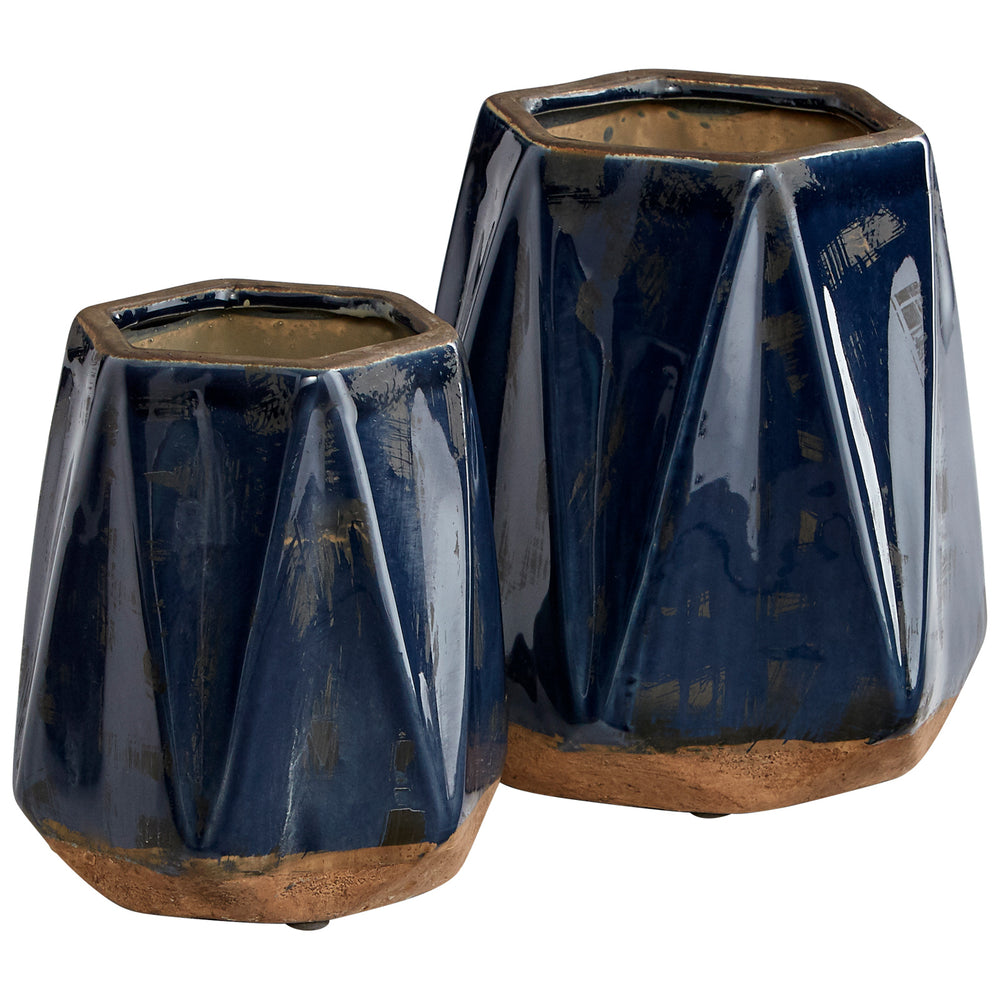 Chamos Planter Blue 11048 Cyan Design