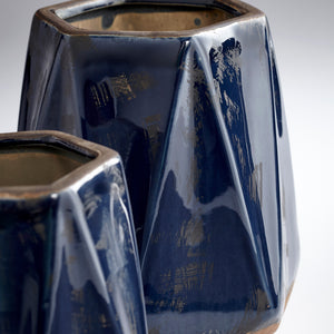 Chamos Planter Blue 11049 Cyan Design