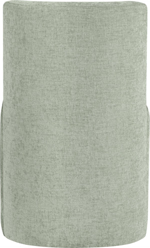 Meridian Furniture Duvina Chenille Upholstered Dining Chair with Solid Wood Frame for Modern Rooms Mint 11050Mint-C