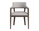 Brylea Dining Armchair - Distressed Brown - Linoso Light Grey 110524 Sunpan