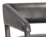 Carlyle Lounge Chair - Brentwood Charcoal Leather 110530 Sunpan