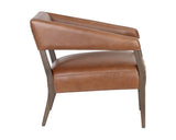 Carlyle Lounge Chair - Shalimar Tobacco Leather 110532 Sunpan