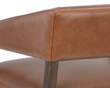 Carlyle Lounge Chair - Shalimar Tobacco Leather 110532 Sunpan