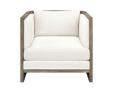 Chloe Lounge Chair - Ash Grey - Linoso Ivory 110534 Sunpan