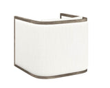 Chloe Lounge Chair - Ash Grey - Linoso Ivory 110534 Sunpan