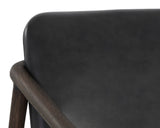 Cinelli Lounge Chair - Distressed Brown - Brentwood Charcoal Leather 110538 Sunpan