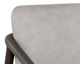 Cinelli Lounge Chair - Distressed Brown - Saloon Light Grey Leather 110539 Sunpan