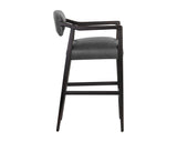 Keagan Barstool - Brentwood Charcoal Leather 110555 Sunpan