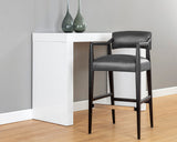 Keagan Barstool - Brentwood Charcoal Leather 110555 Sunpan