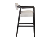 Keagan Barstool - Saloon Light Grey Leather 110556 Sunpan