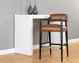 Keagan Barstool - Shalimar Tobacco Leather 110557 Sunpan