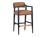 Keagan Barstool - Shalimar Tobacco Leather 110557 Sunpan