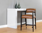 Keagan Counter Stool - Shalimar Tobacco Leather 110560 Sunpan