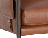 Mauti Armchair - Brown - Shalimar Tobacco Leather 110571 Sunpan