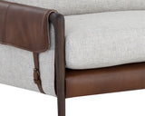 Mauti Sofa - Brown - Vault Fog / Bravo Cognac 110574 Sunpan