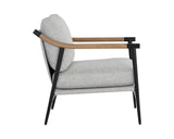 Meadow Armchair - Matte Black, Vault Fog 110598  Sunpan