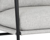 Meadow Armchair - Matte Black, Vault Fog 110598  Sunpan