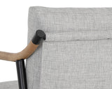 Meadow Armchair - Matte Black, Vault Fog 110598  Sunpan