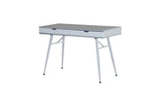 IDEAZ 1105UFOGrey Home Desk with Two Storage Drawers Grey / White 1105UFO