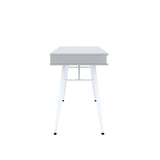 IDEAZ 1105UFOGrey Home Desk with Two Storage Drawers Grey / White 1105UFO
