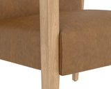 Earl Lounge Chair - Rustic Oak - Ludlow Sesame Leather 110602 Sunpan