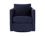 Georgie Swivel Lounge Chair - Abbington Navy 110632 Sunpan