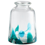 Tahoe Vase Blue/Clear 11070 Cyan Design