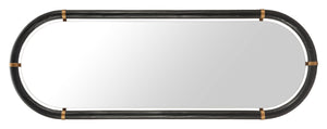 Brilo Full Length Wall Mirror Slim Black Frame for Entryways and Dressing Rooms