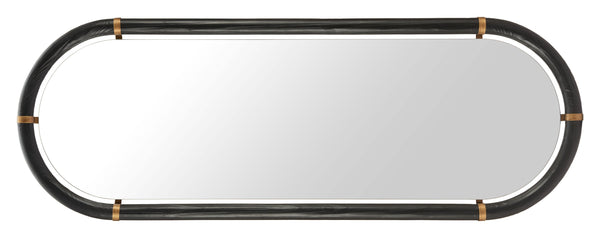 Brilo Full Length Wall Mirror Slim Black Frame for Entryways and Dressing Rooms