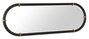 Brilo Full Length Wall Mirror Slim Black Frame for Entryways and Dressing Rooms