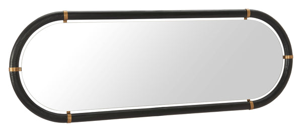 Brilo Full Length Wall Mirror Slim Black Frame for Entryways and Dressing Rooms